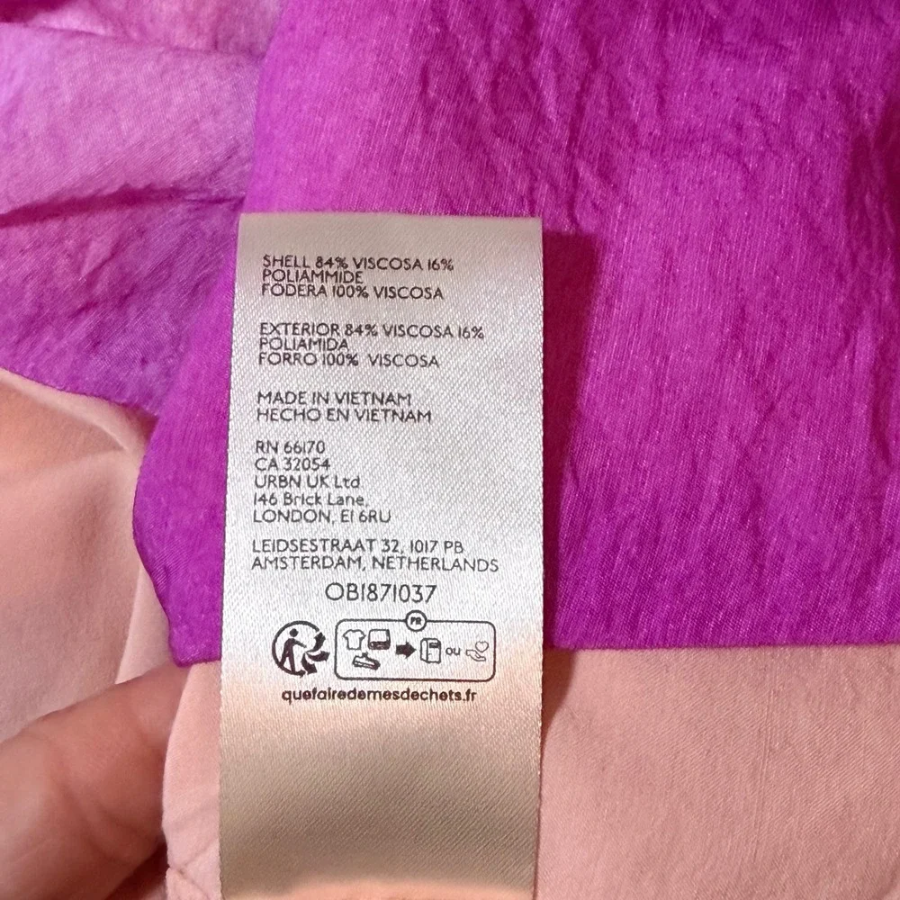 Anthropologie Orange Cream Purple Ombre Midi Dress - Picture 7 of 12
